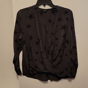 Rails faux wrap blouse